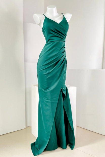 DOLLY High End Sleeveless Slim Fit High Waist Long Slit Fish Tail Cocktail Dress-KEEKEE