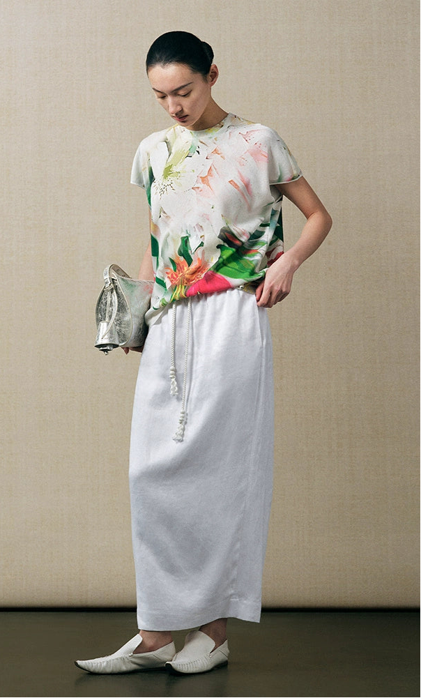 ZHUCHONGYUN knitted short-sleeved top-YAMIGAMI.