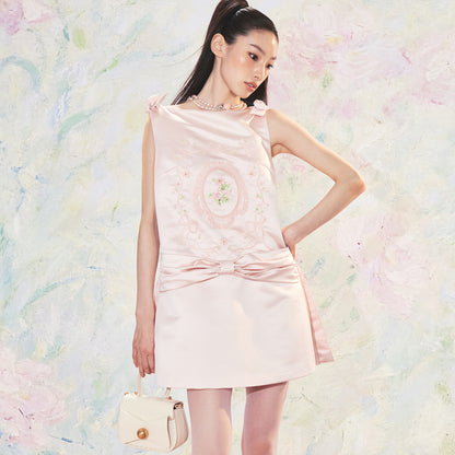 FAME beaded piping embroidered dress - YASMIN