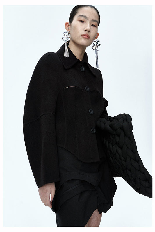 MAYALI Fall/Winter Classic Three-Dimensional Tunic top- luwa