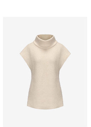 ATELIER MISS LU Wide-shouldered Sheep Wool Knit Sweater - PALVISED