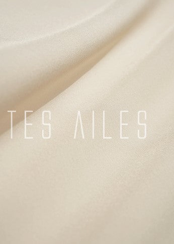 LE VENT&TES AILES retro Crystal embellished Premium Silhouette Tencel Beaded vacation Dress-YUTA