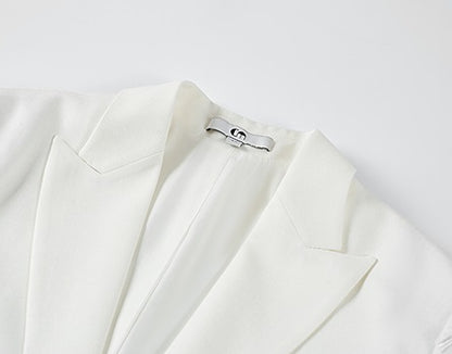 COMME MOI Lu Yan designer new women's fringed lace triacetic acid wide suit - WORRY.