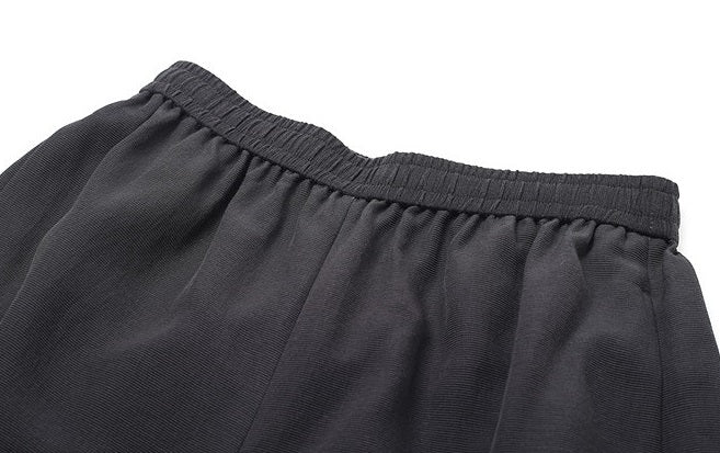 ZHUCHONGYUN black wrap style top and ruched pant outfit set-ARMSTRONG.