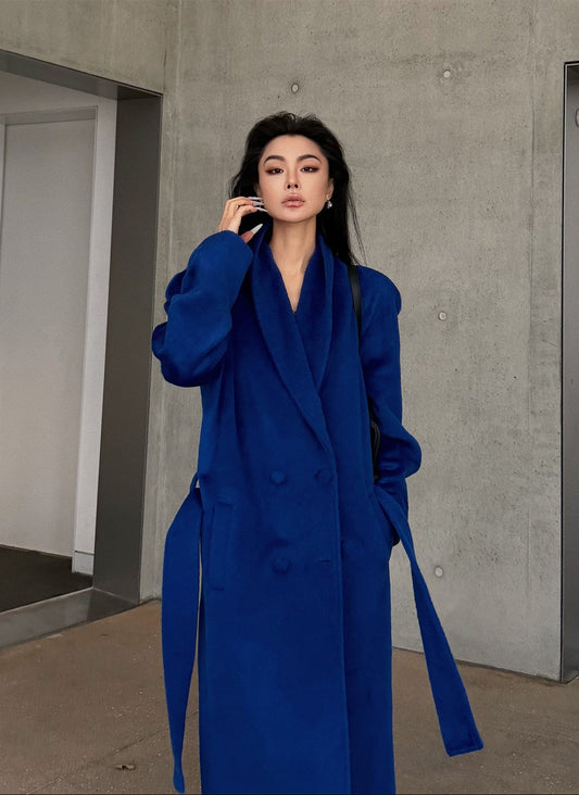 MEI SANGUAN Sully blue vintage woolen jacket - STELLA
