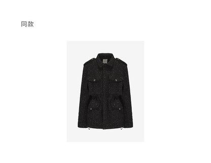 ATELIER MISS LU Glacier Blue Adjustable Waist Jacket - SIMPSON