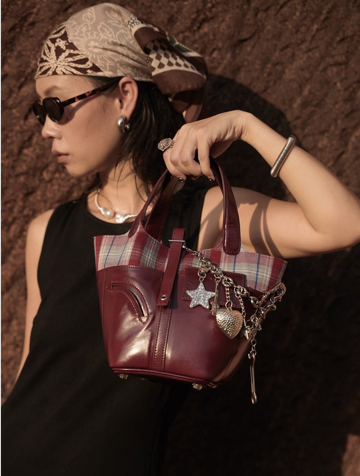 IUBALLET New Product Retro Bucket Wrap Top Layer Cowhide Bag - TEST.