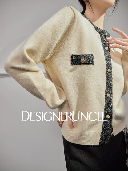 DGU "Muya" gray sweater cardigan new loose slimming high-end outer top - TARA.