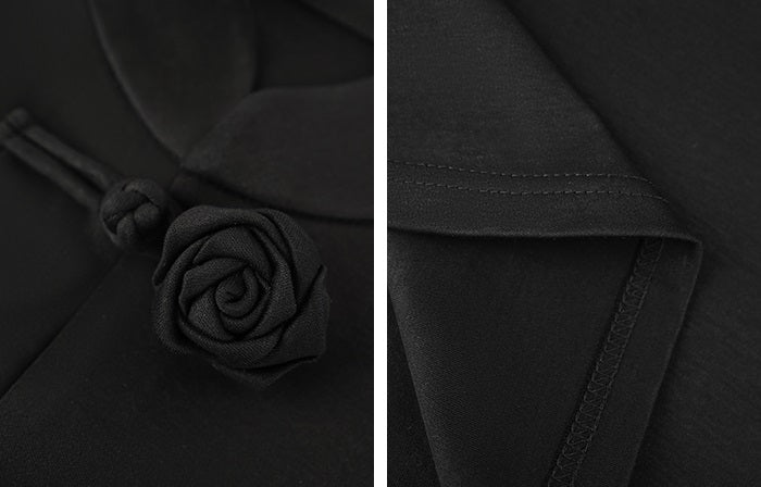 HECO Short Rose Sleeveless Mandarin Neckline Top - PRINCESS.