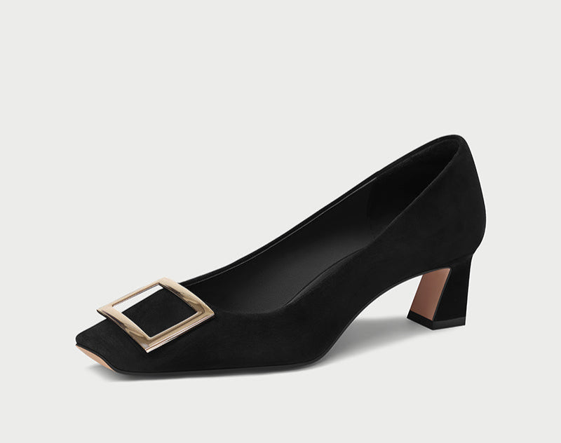 Pjjuu Black Commuter High Heels - BANK