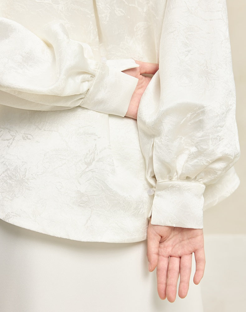 HECO Vinegar Peony Handmade Beaded Embroidered Tops Women - MERCY.