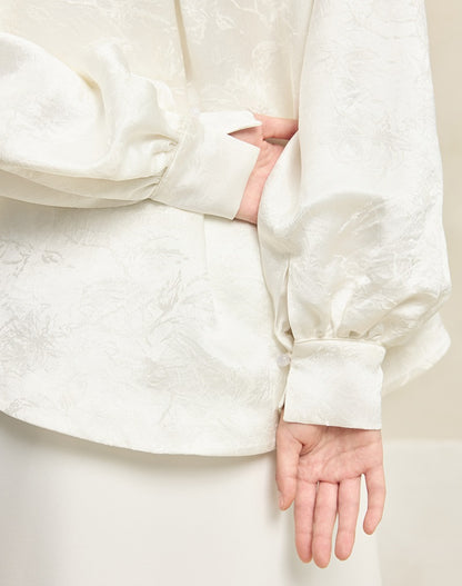 HECO Vinegar Peony Handmade Beaded Embroidered Tops Women - MERCY.