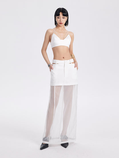 TINY IN thai halter neck deep v strap bra- ARON