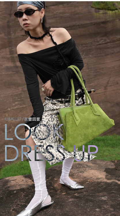 IUBALLET Free Growth: New large-capacity tote leather shoulder bag - MUSIC.