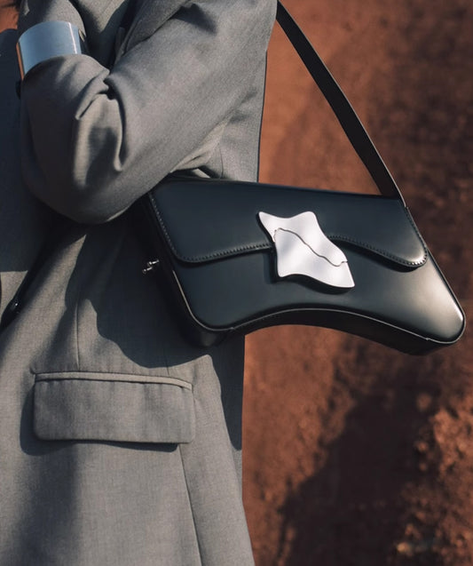 IUBALLET Style Shape Original Design Leather Women's Bag Lock Buckle  - PULL.