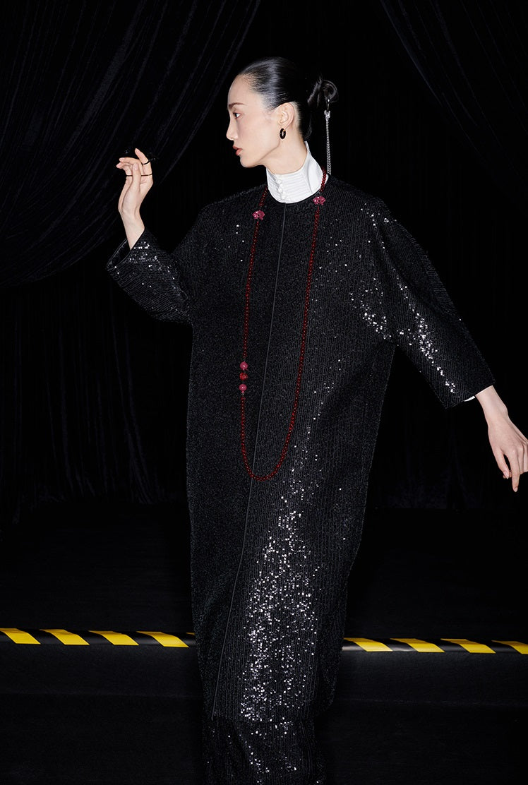 M essential Mackay designer silhouette three-quarter sleeve cardigan - AUGUST.