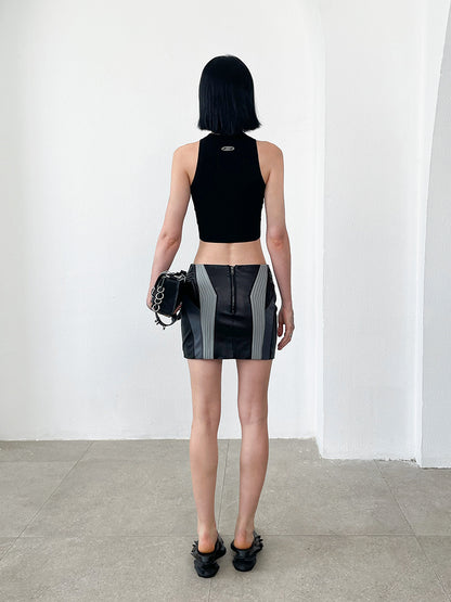 ANNAKIKI Niche Three-dimensional function stitching hip skirt-OLED