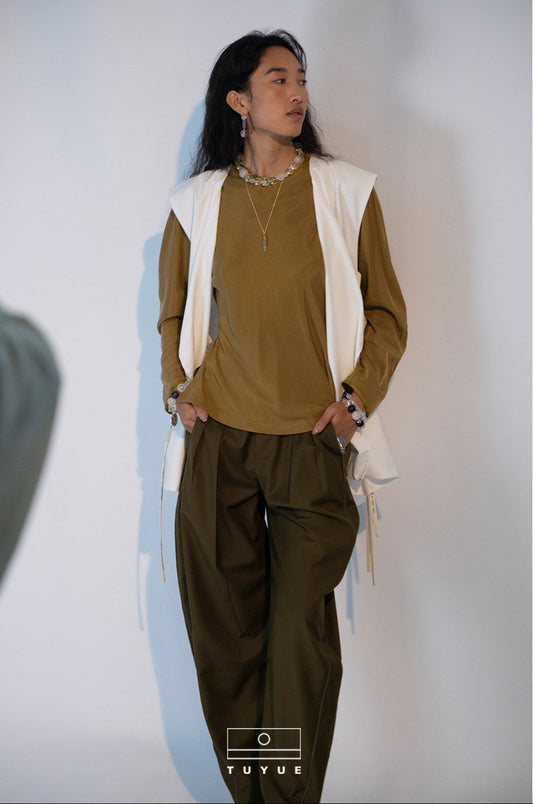 TUYUE Ancient Tailoring Slim Autumn and Winter Top - JALYN.