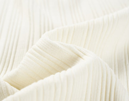 COMME MOI Lu Yan designer new women's Henry collar wool base T-shirt - OLIVIA.