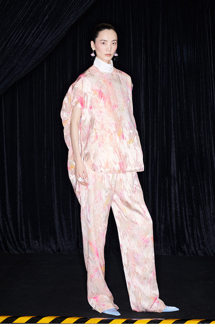 M essential Mackay designer Iridescent jacket with a short-sleeved placket - SANS.