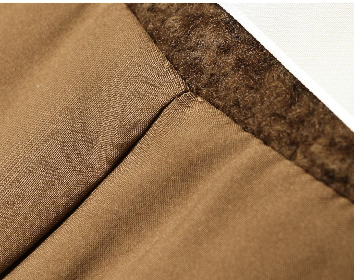 WANGXO | Mercerized Curly Texture Wool Short Coat -SENA.