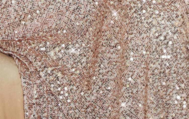 DOLLY Elegant Sleeveless V-Neck Sequin Slim Fit Slit Long Fishtail Cocktail Dress-ERIKA