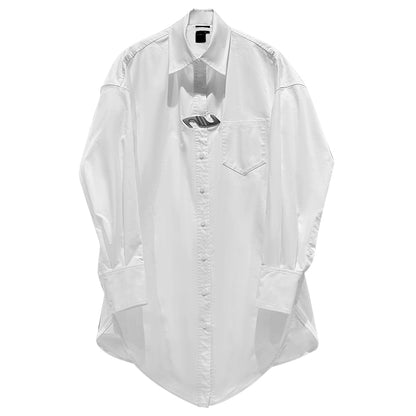 ANNAKIKI Three-dimensional Long Sleeve Long Shirt -JAKE.