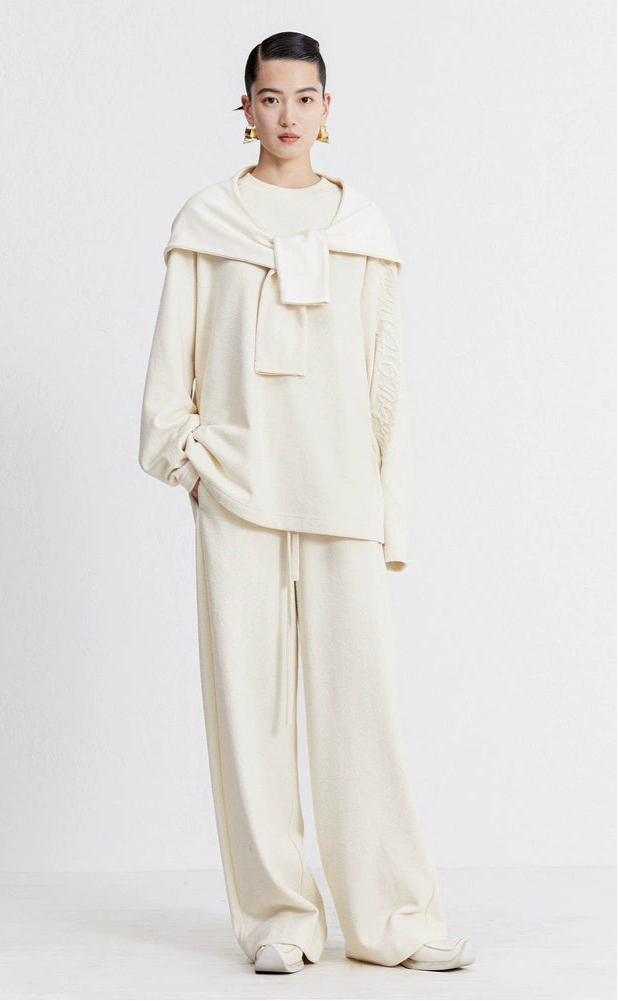 ZHUCHONGYUN Autumn Design Sense Embroidered Cotton Knit--KAZUMI.