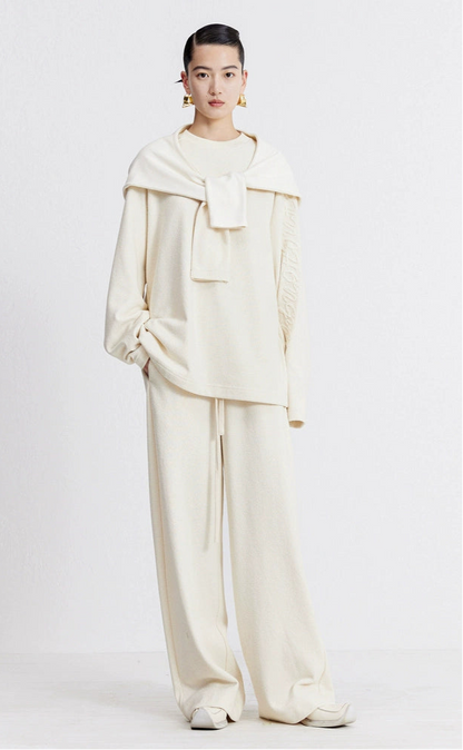 ZHUCHONGYUN Autumn Design Sense Embroidered Cotton Knit--KAZUMI.