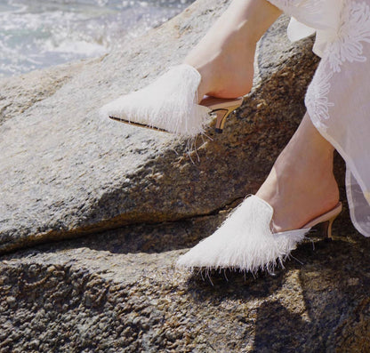 B-FEI pointed toe heel spring and summer slippers-JOEY.