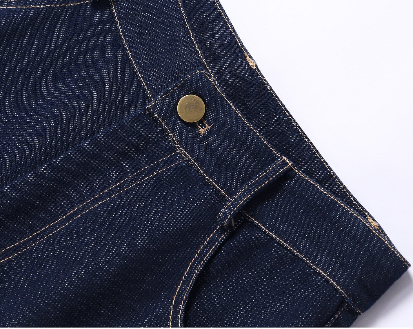 WANGXO | Light-Breathing Tencel Cotton Custom Metal Buckle Vest & Wide-Leg Pants Retro Denim Suit-YARA