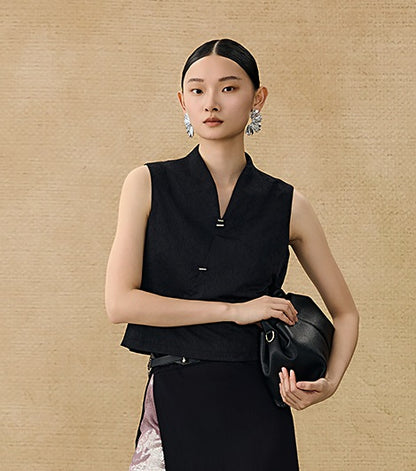 HECO Black Slit Summer High-waisted Long Skirt - MUSE.