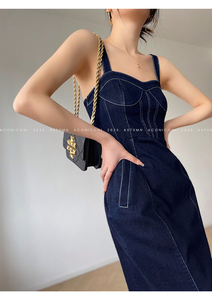 Aconiconi Luxury Blue Denim jacket - Poetry from the Other Shore