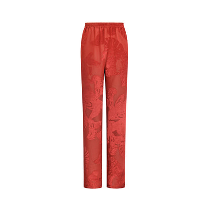 M essential Mackay designer Flower Pot Neck Straight pant top suit - bear.