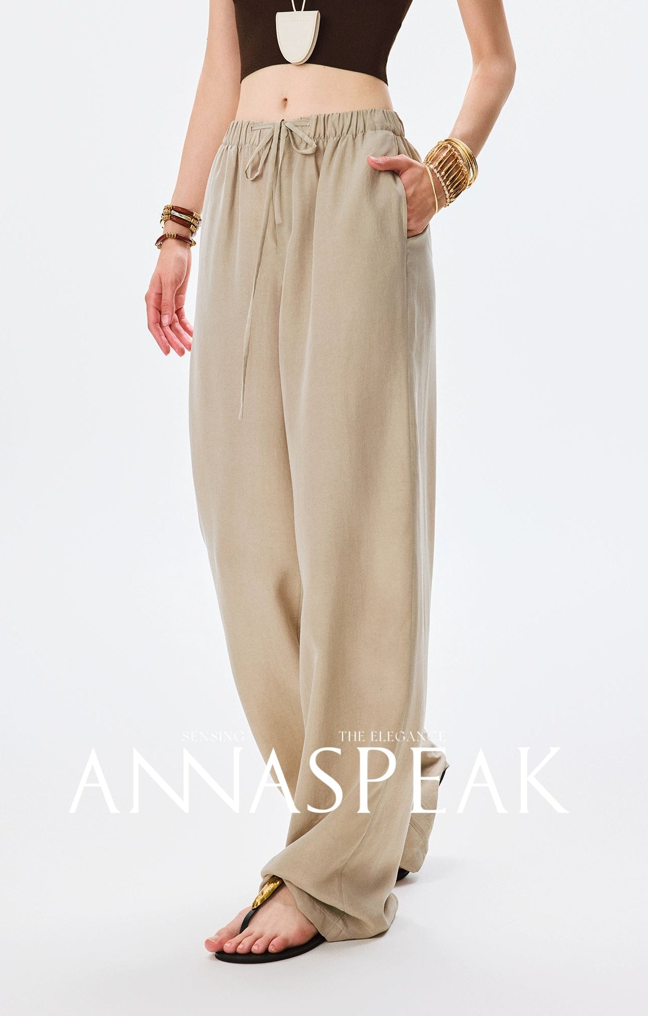 ANNASPEAK silk old money style suit set-NONY.
