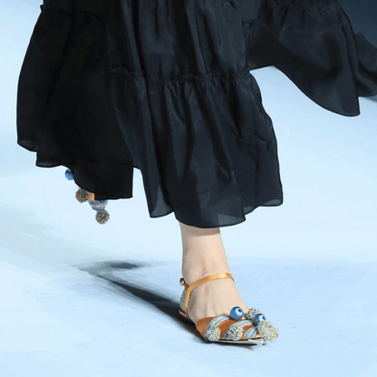 B-FEI show style circus woven flat shoes-HONDO.
