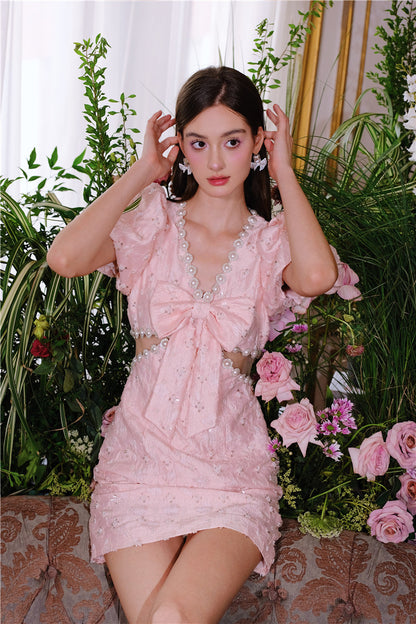 Wardrobes by Chen Luxury Sliver Butterfly Shaped Diamond Earrings-Fola