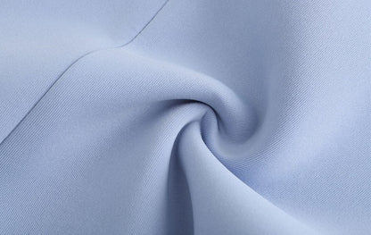 DOLLY High End Off Shoulder Peplum Tube Top Slim Fit Wedding Guest Dress-HANS