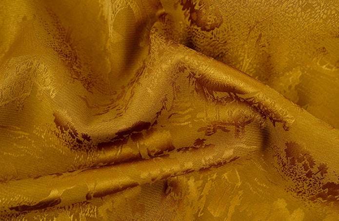 HECO Chinese high-end acetate bamboo feminine temperament printed slit skirt - COLT.