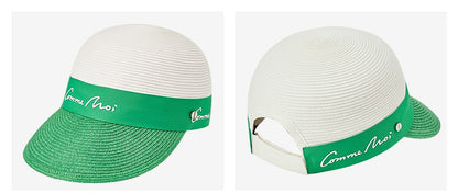 COMME MOI summer logo webbing cap visor - LILY.