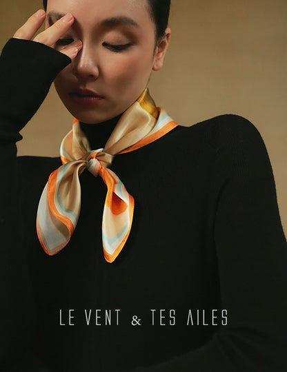 LE VENT&TES AILES seamless Yangtze yarn wool high-neck knit turtle neck-FEY