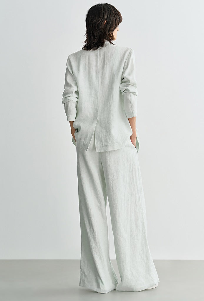 COMME MOI Lv Yan designer summer high-tech linen suit - GRACE.