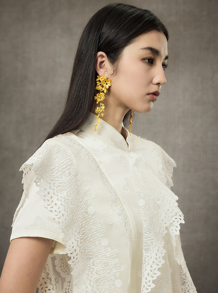 HECO Summer Layer Lace Short Dress - LIVING.