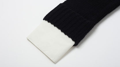 ZHUCHONGYUN  contrasting cut-out knit top--YOSHIDA.