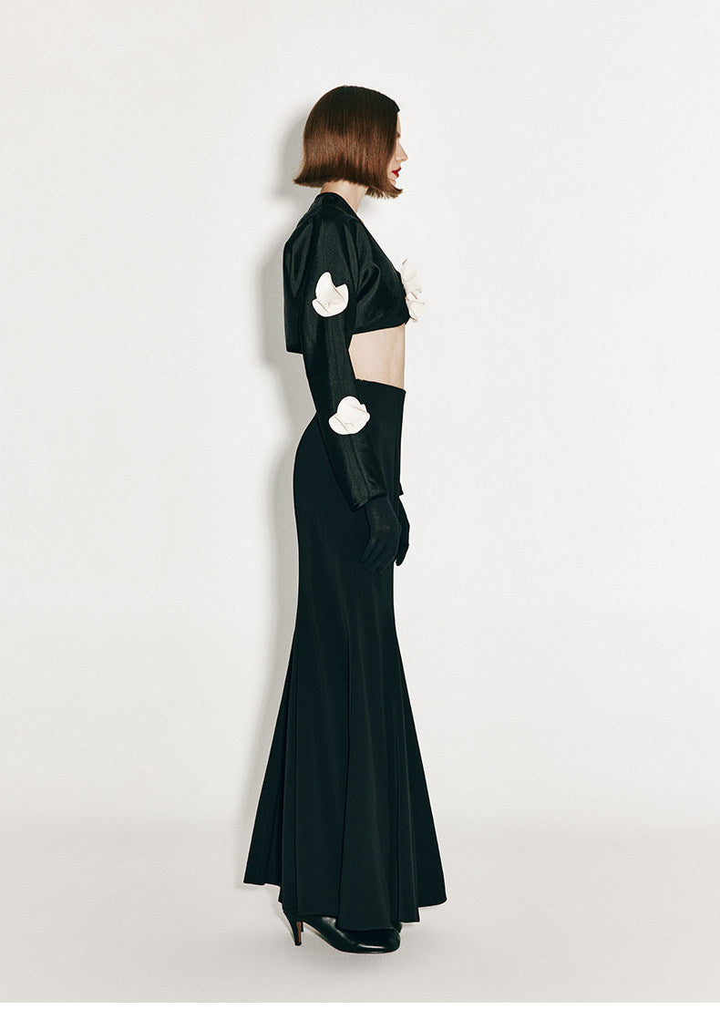 ATELIER MISS LU Elegant and Intellectual Small Fishtail Long Skirt - JOHN.