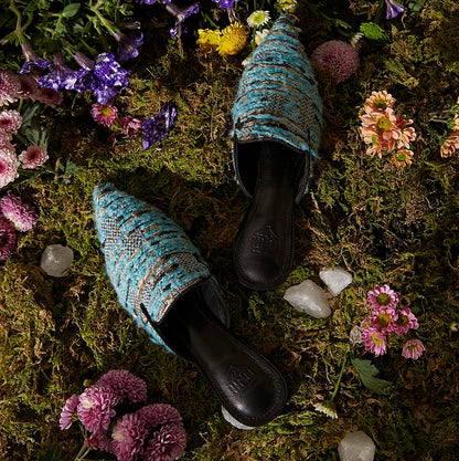 B-FEI couture woven mules slippers-OLEG.