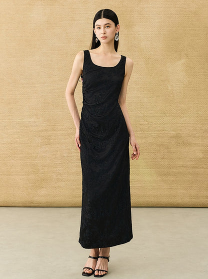 HECO Chinese Style Acetate Shirder Dress - LOLA.