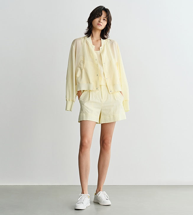 COMME MOI Women's Outdoor Commuter Cropped Jacket - MARY.