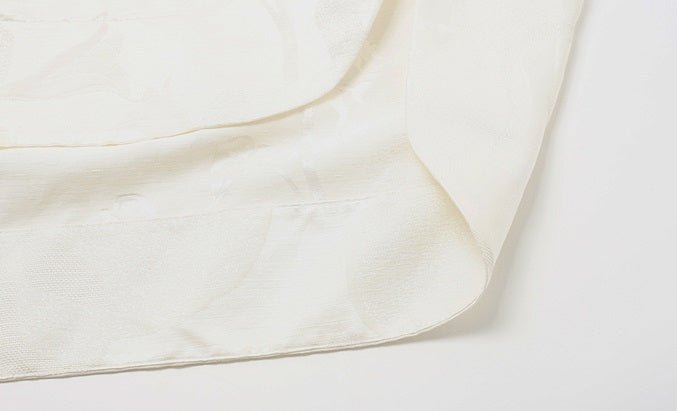 ZHUCHONGYUN white glossy finish loose short-sleeved top-ONIZUKA.