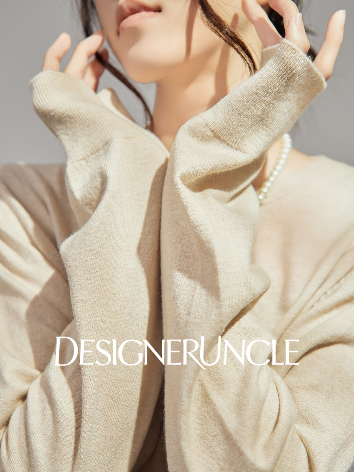 DGU "Mu Qian" knitted sweater women's new autumn crew neck top - Felicia.